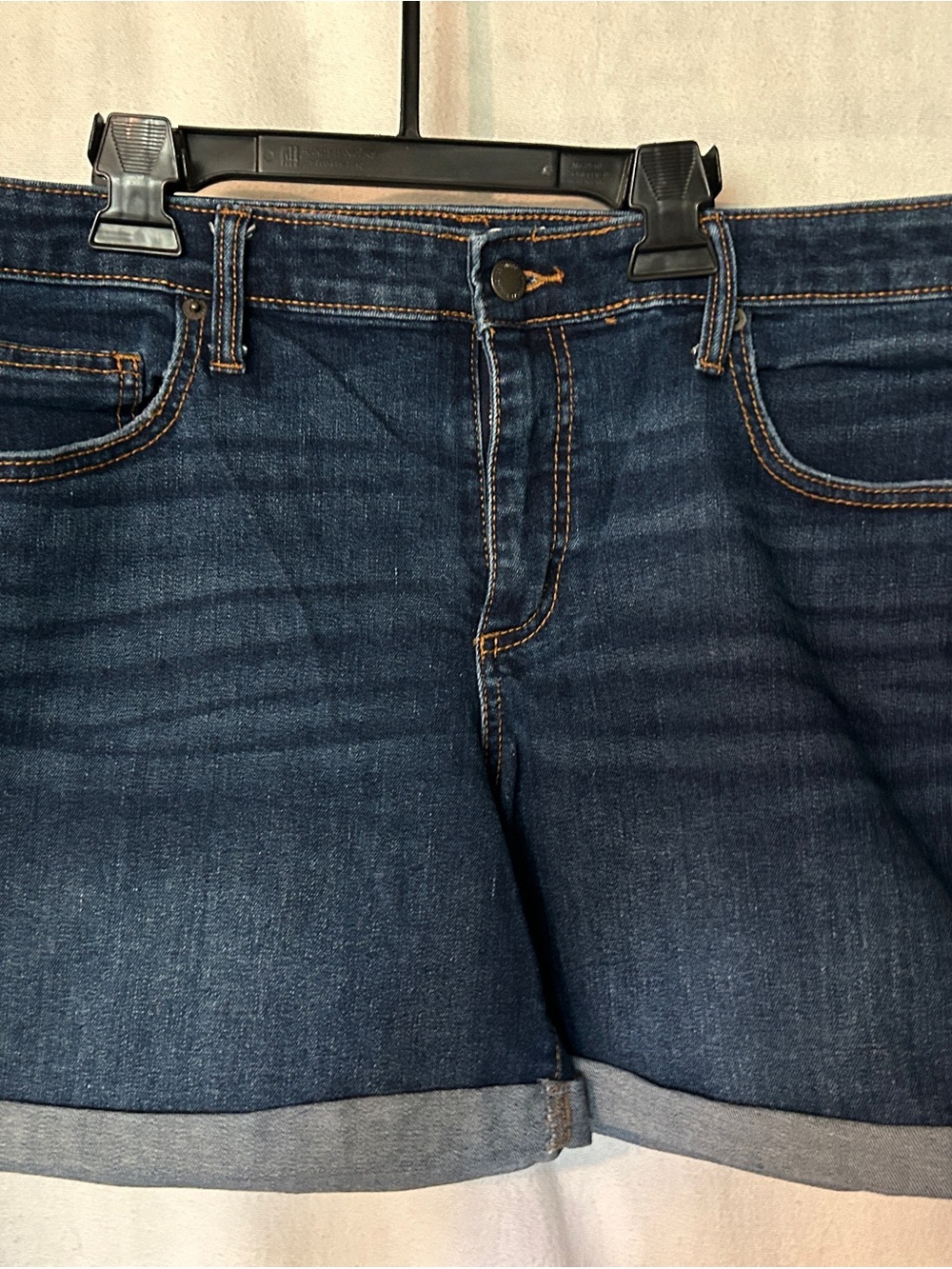 Universal Thread Blue Denim Shorts with Contrast Stitching